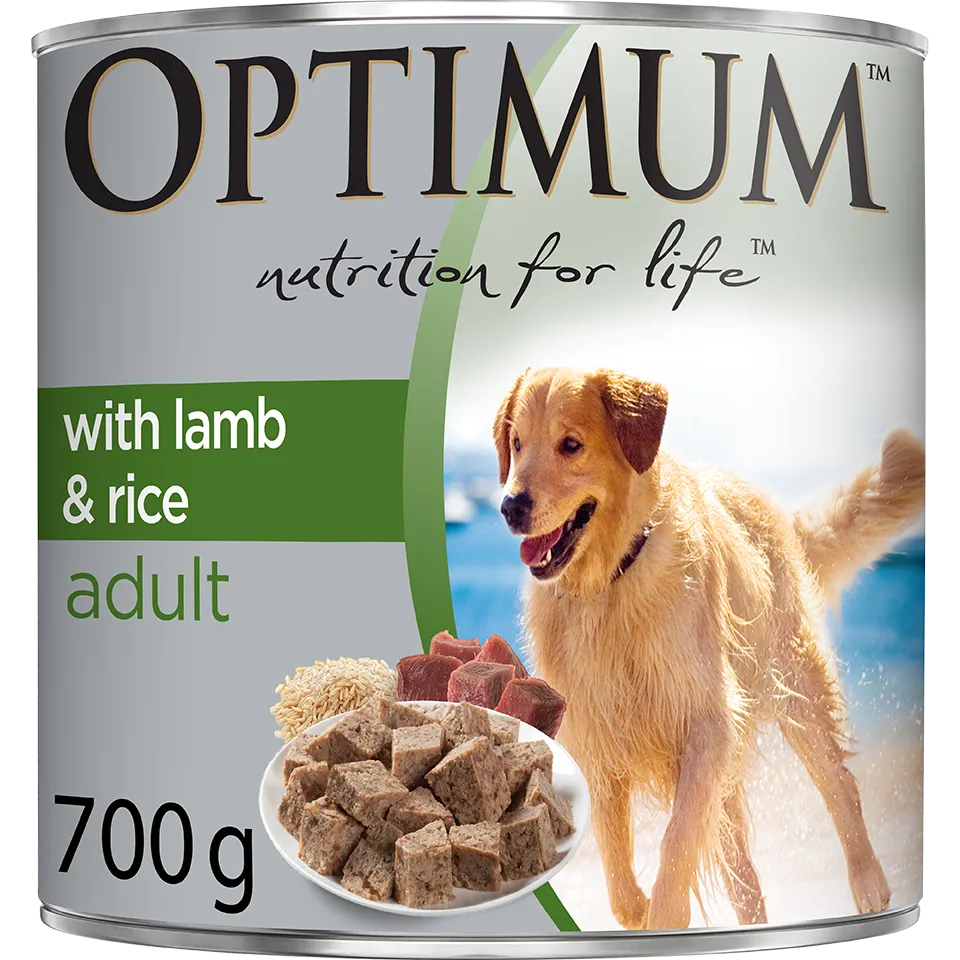 Optimum Lamb & Rice Wet Dog Food