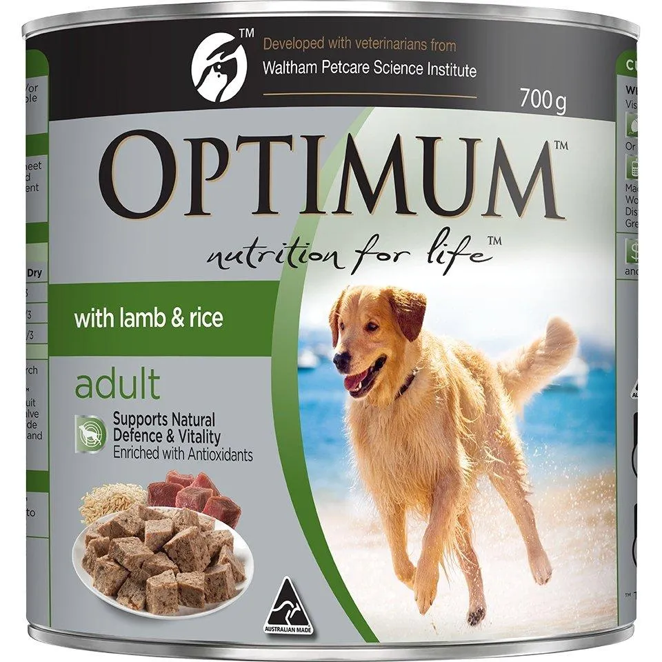 Optimum Lamb & Rice Wet Dog Food