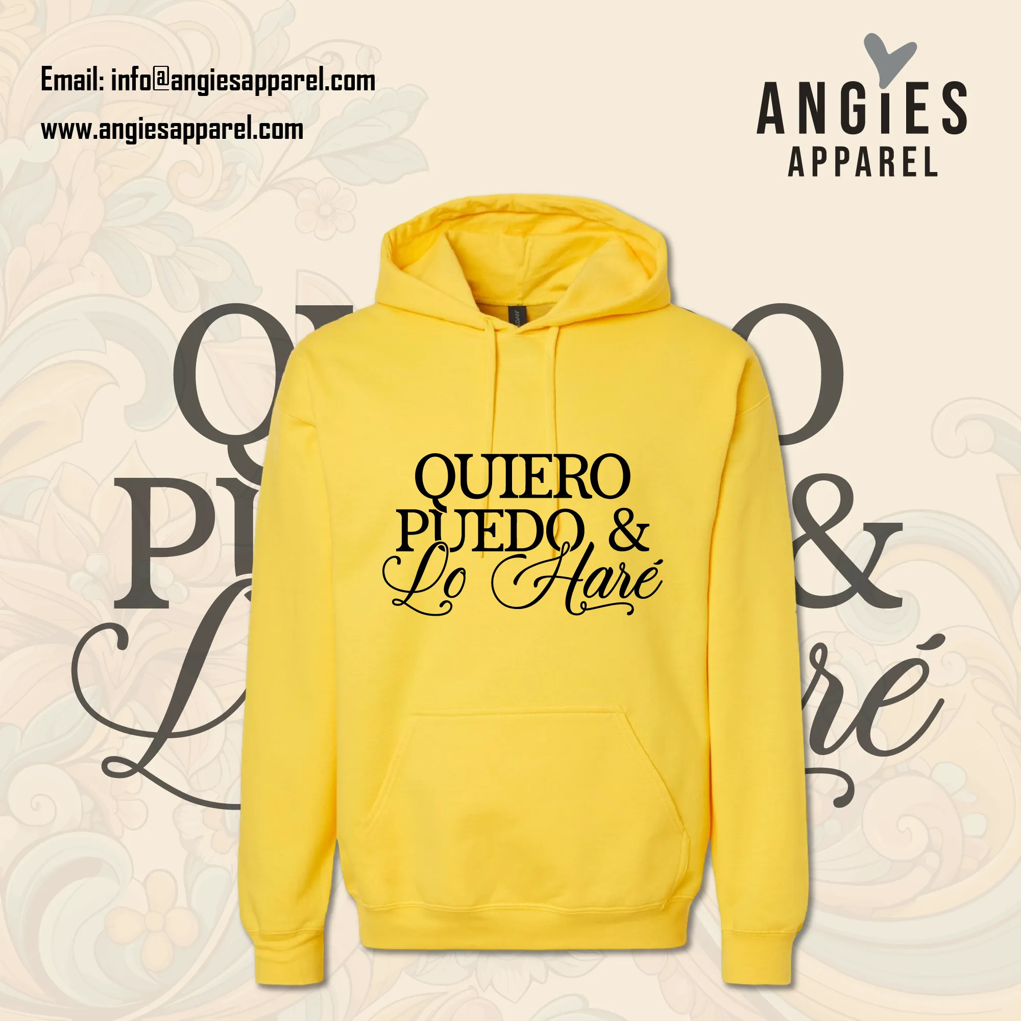 Quiero, Puedo y lo Haré Hoodie - Plus Size