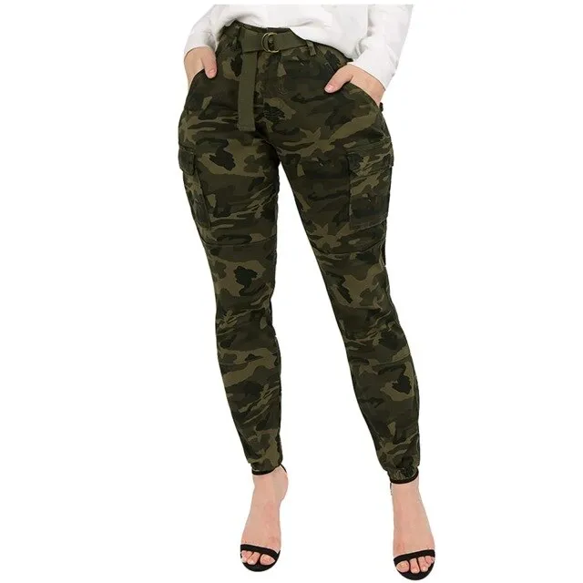 "Lauren" Camo High Waist Jogger Pants