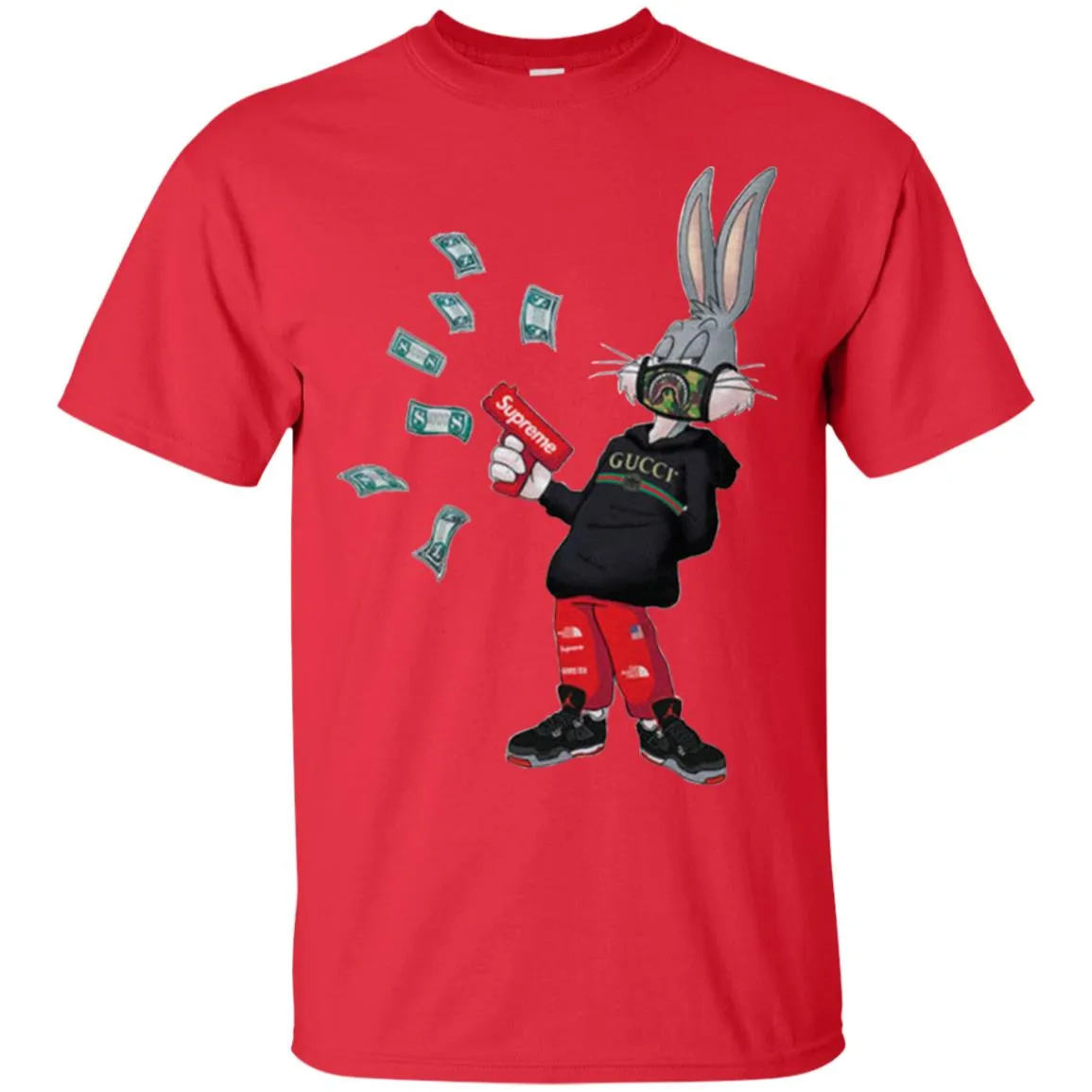 Rabbit Gucci T-shirt Men Cotton T-Shirt