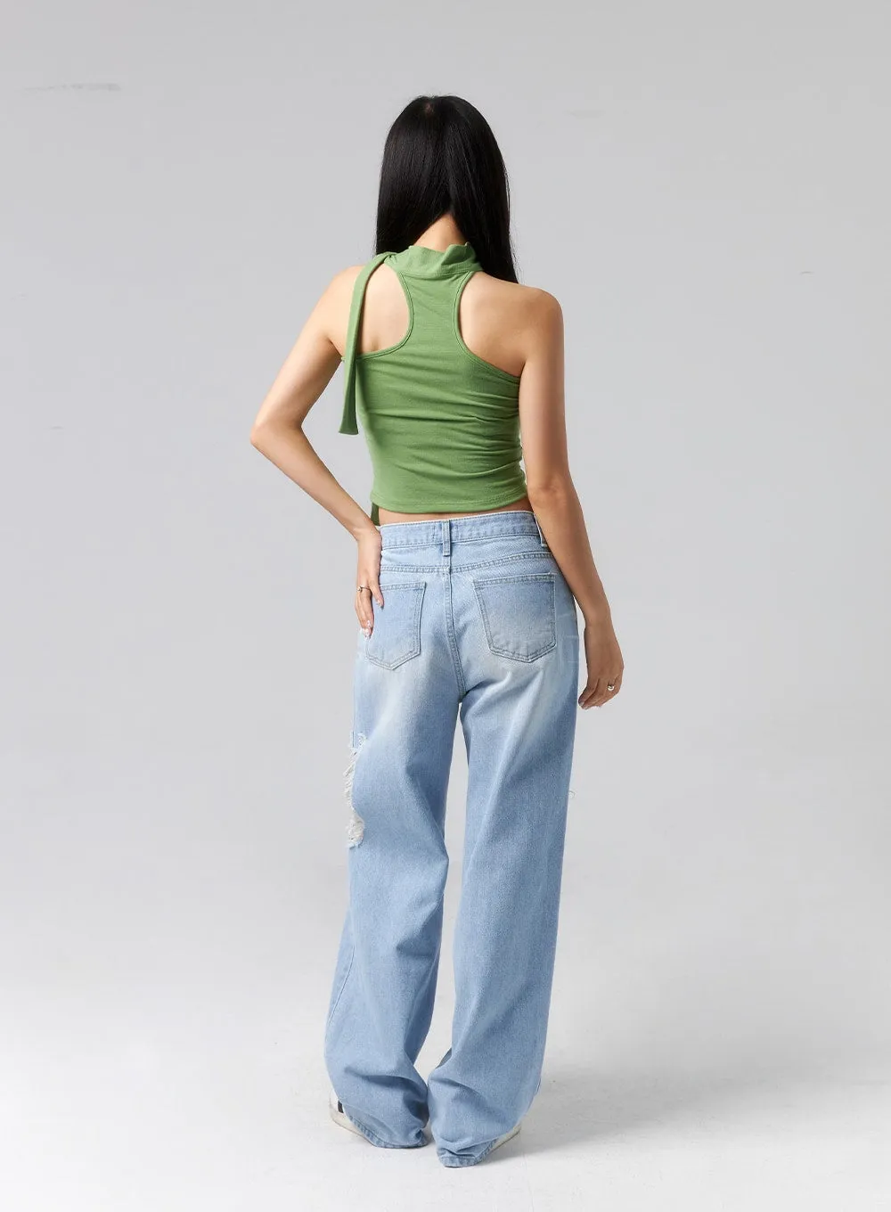 Ripped Side Jeans CL320