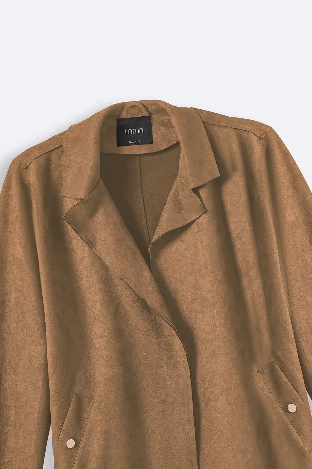 SUEDE MID COAT