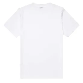 Sunspel Brushed Cotton Mock Neck T-Shirt White
