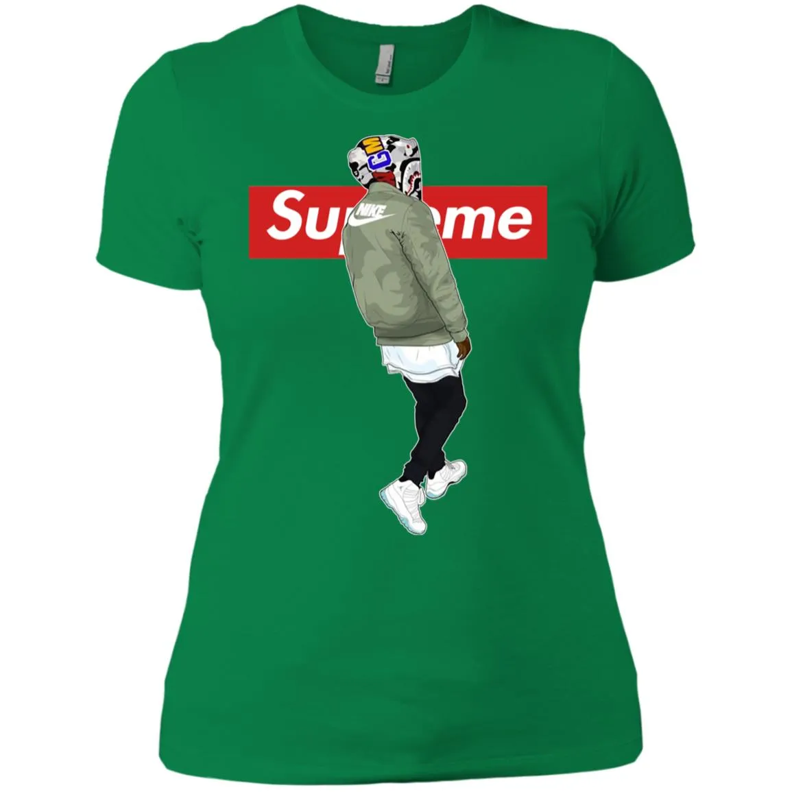 Supre Me Nike Top Fashion T-shirt Women Cotton T-Shirt