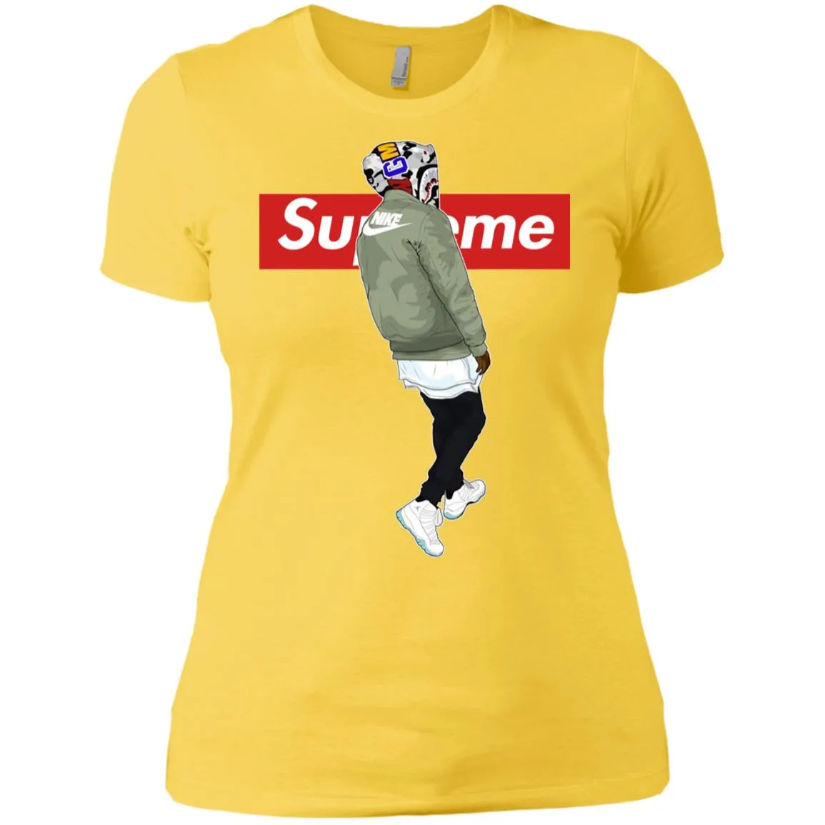 Supre Me Nike Top Fashion T-shirt Women Cotton T-Shirt