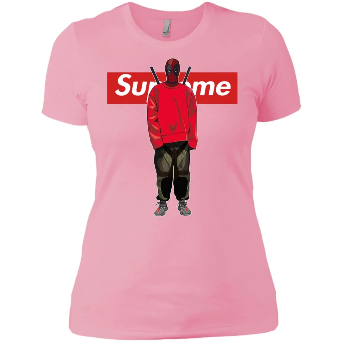 Supreme Deadpool Hiphop T-shirt Women Cotton T-Shirt