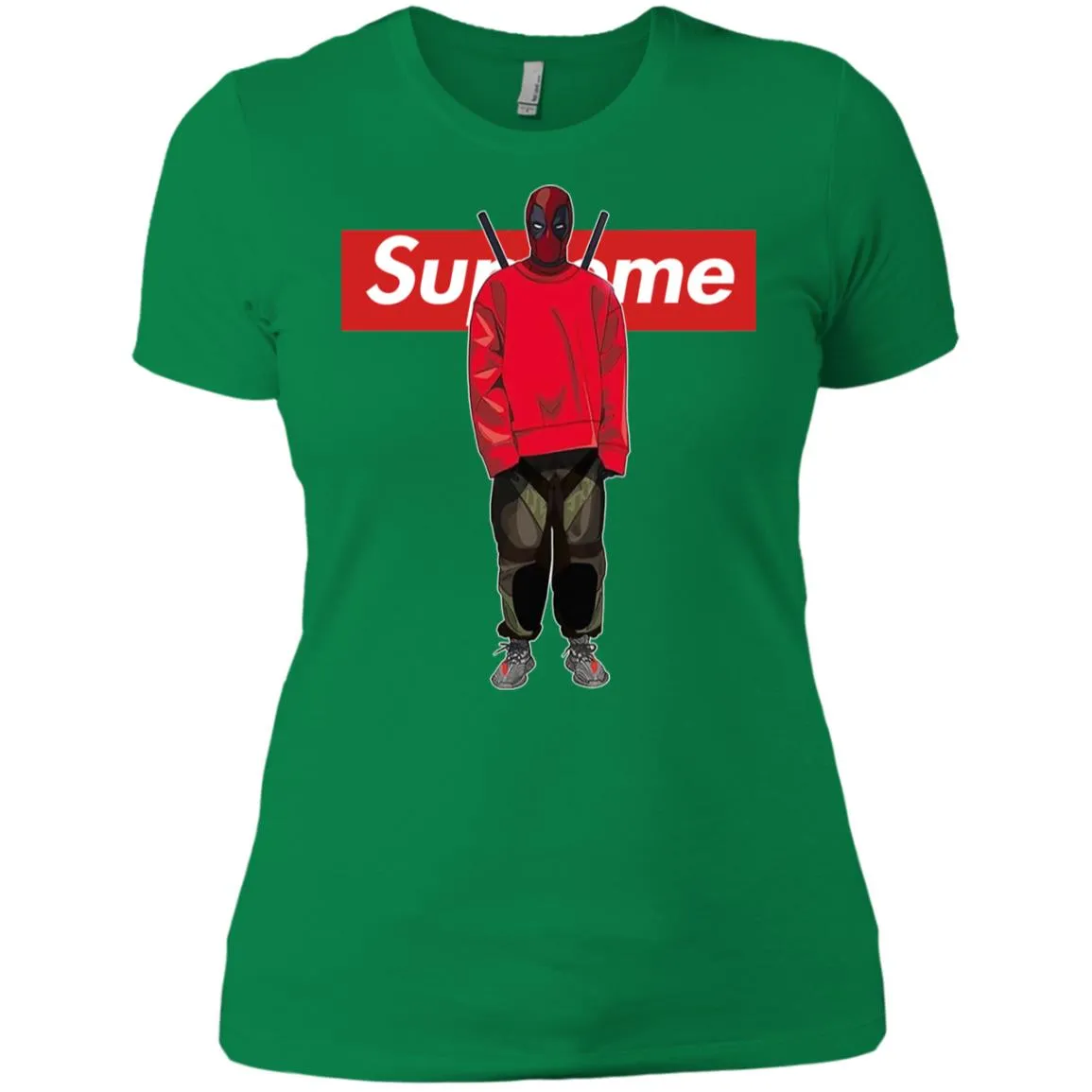 Supreme Deadpool Hiphop T-shirt Women Cotton T-Shirt