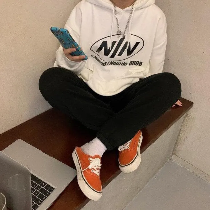 Sweatpants With Smiley Embroidery