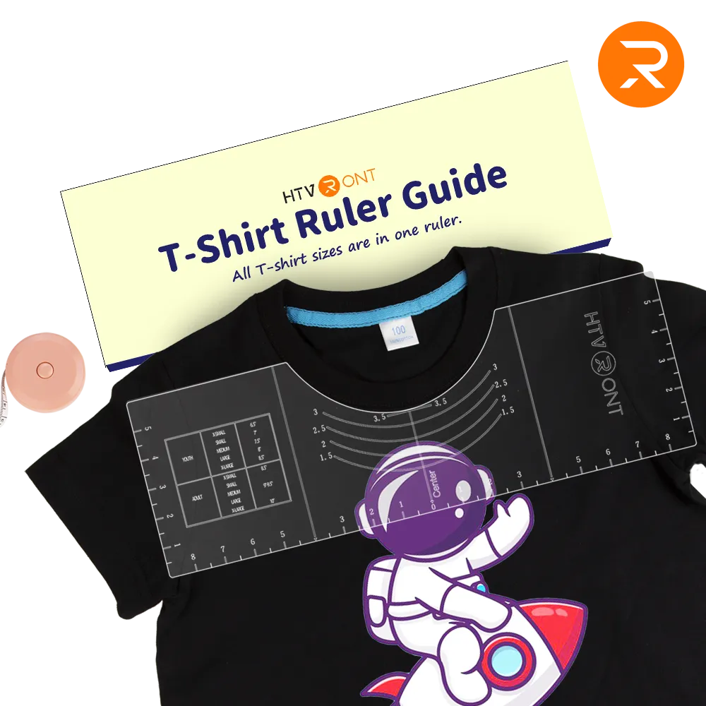 T-Shirt Alignment Tool with SoFt Tape Measure - 18"x6"x0.15" Sturdy Acrylic Ruler