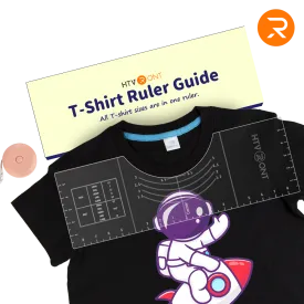 T-Shirt Alignment Tool with SoFt Tape Measure - 18"x6"x0.15" Sturdy Acrylic Ruler