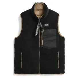 Taion Down x Boa Reversible Vest L. Brown / Black