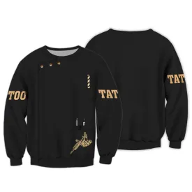Tattoo Machine Personalized 3D Christmas Sweatshirt Classic Tattoo Uniform