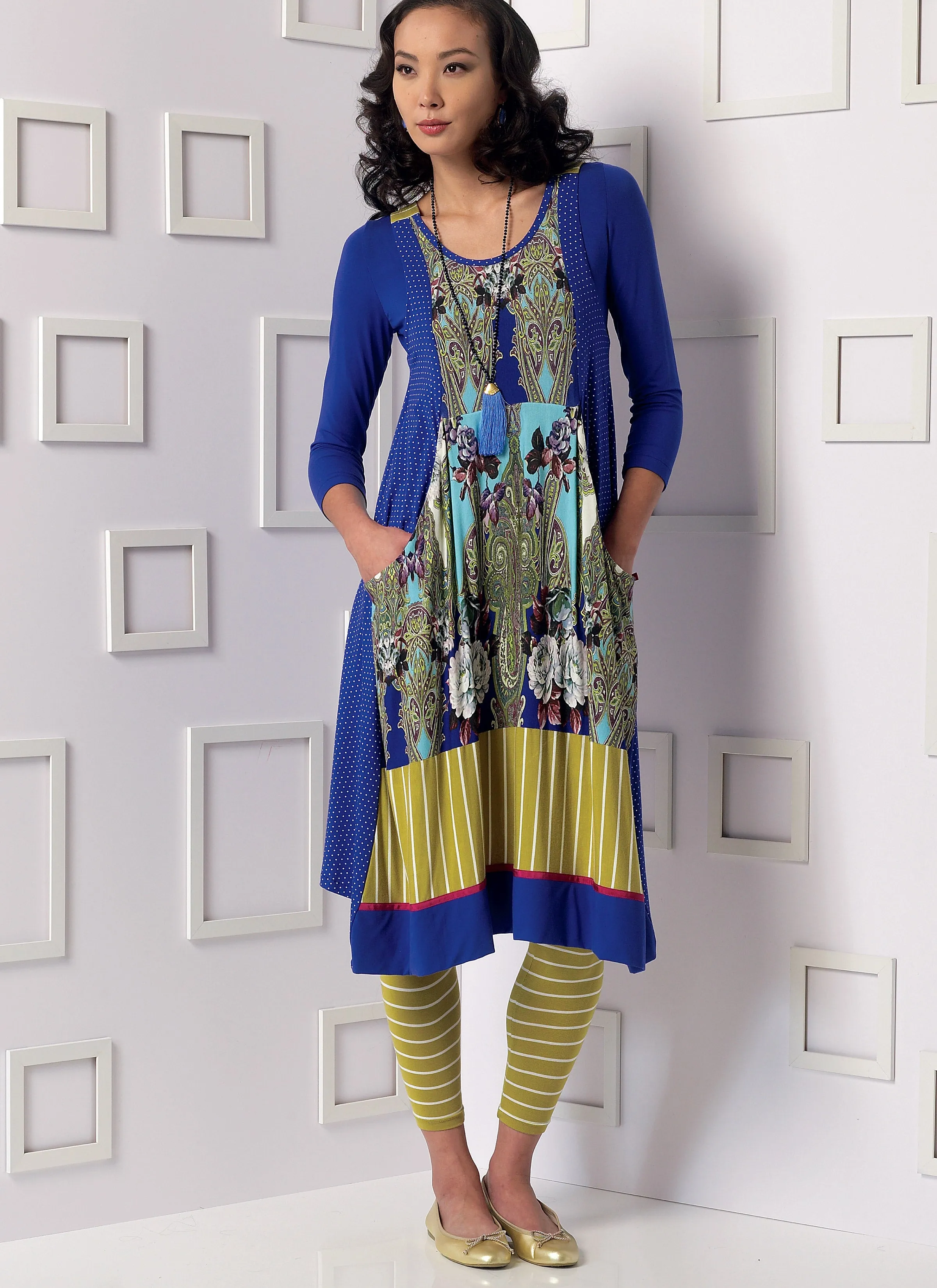 TOP/DRESS/LEGGINGS SET - V9108
