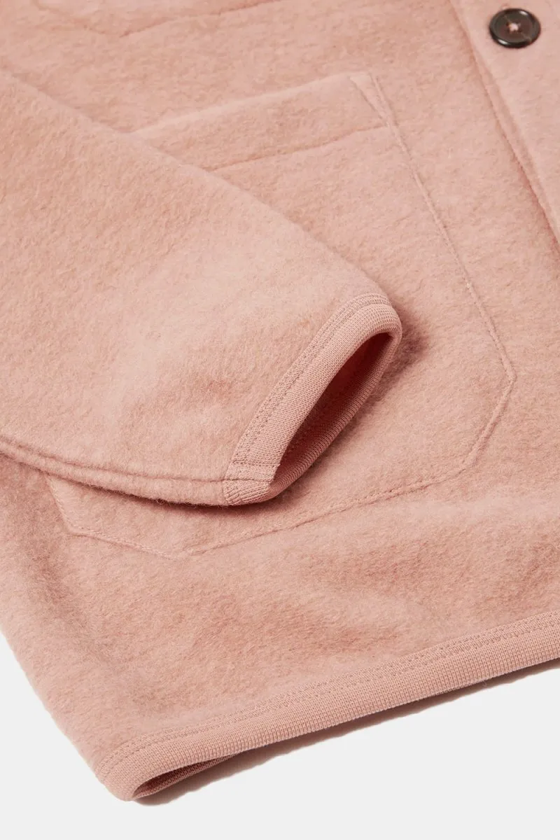 Universal Works Wool Fleece Cardigan (Pink)