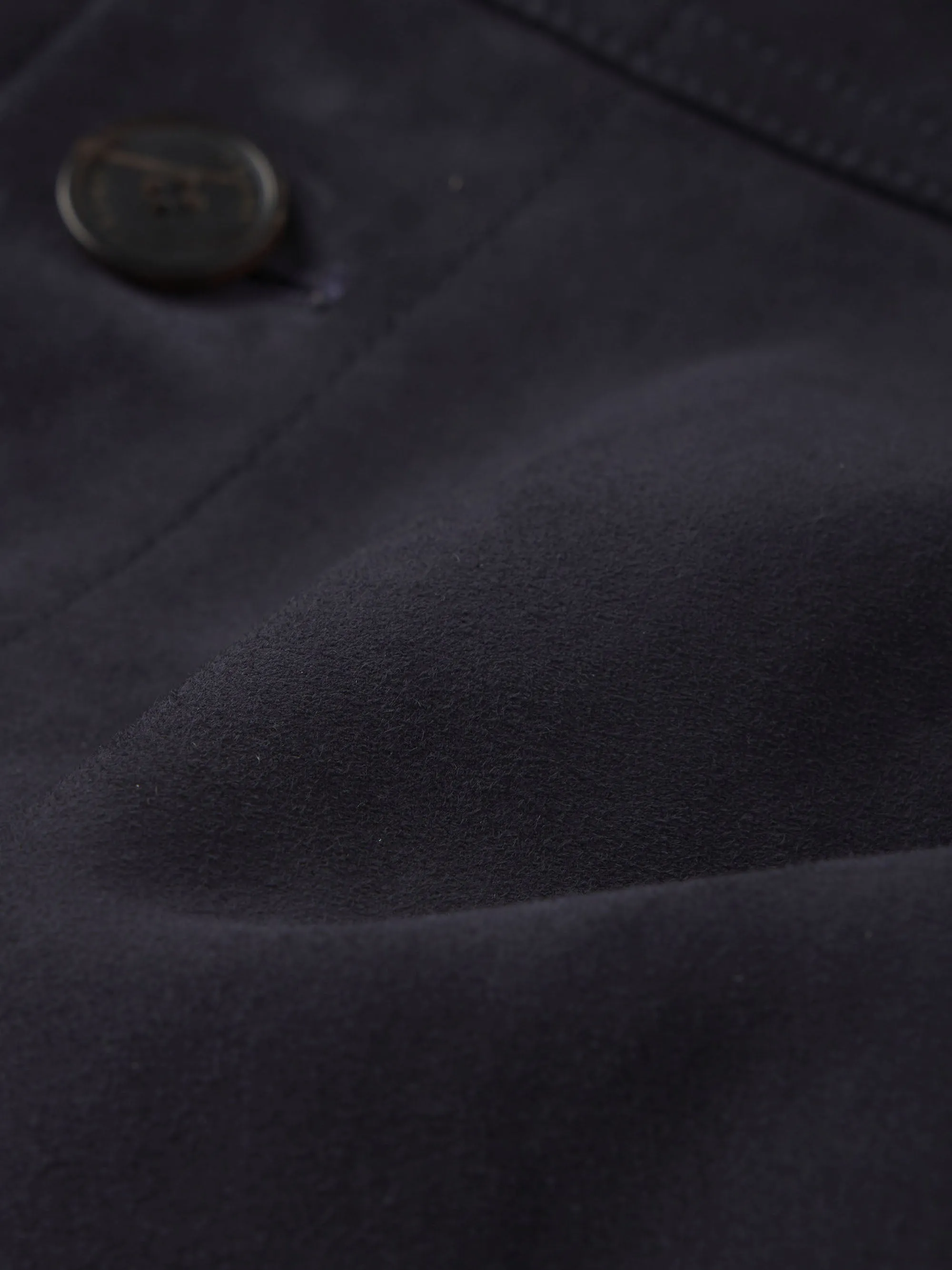 Unlined Suede Chore Coat -- Dark Navy
