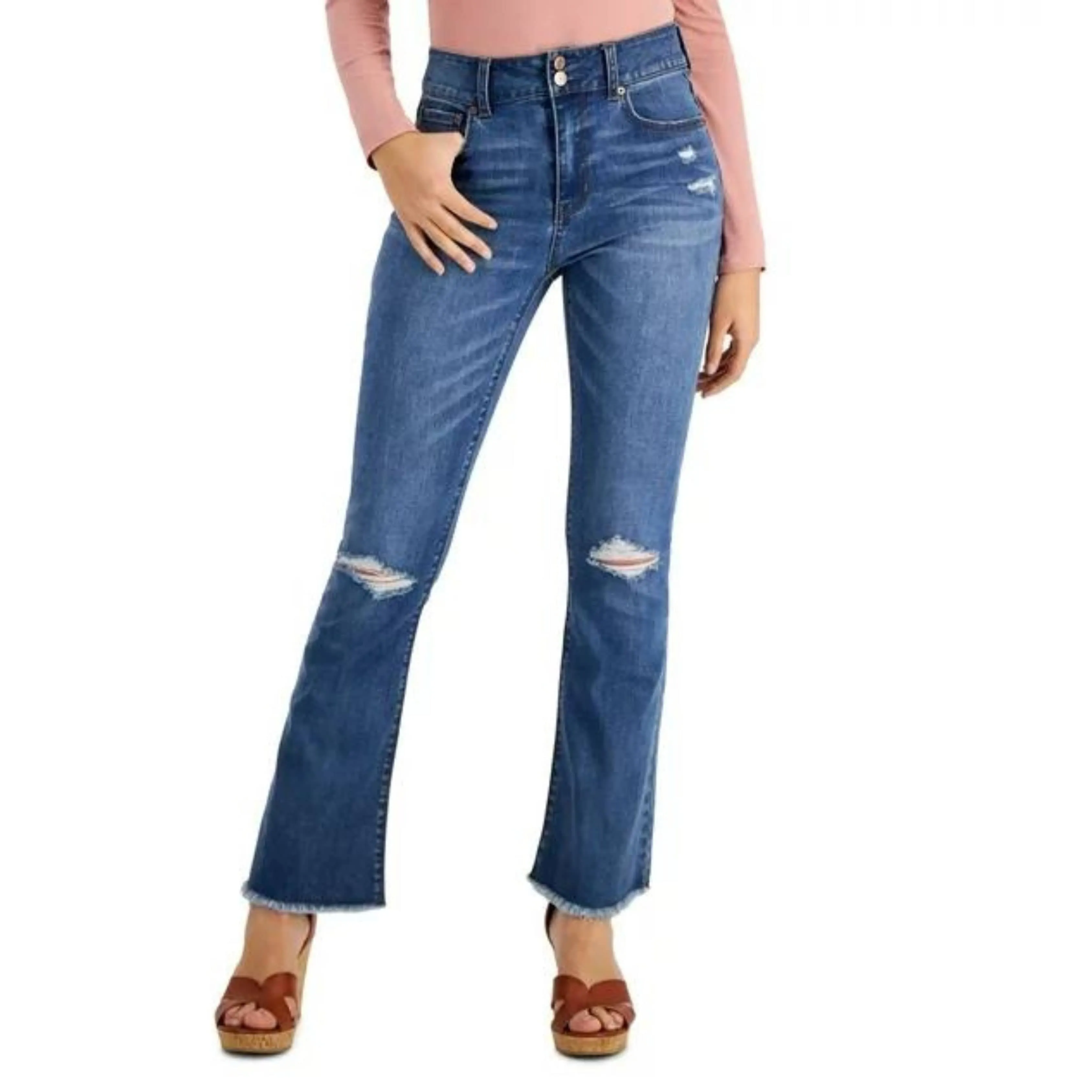 VANILLA STAR - Ripped High-Rise Jeans