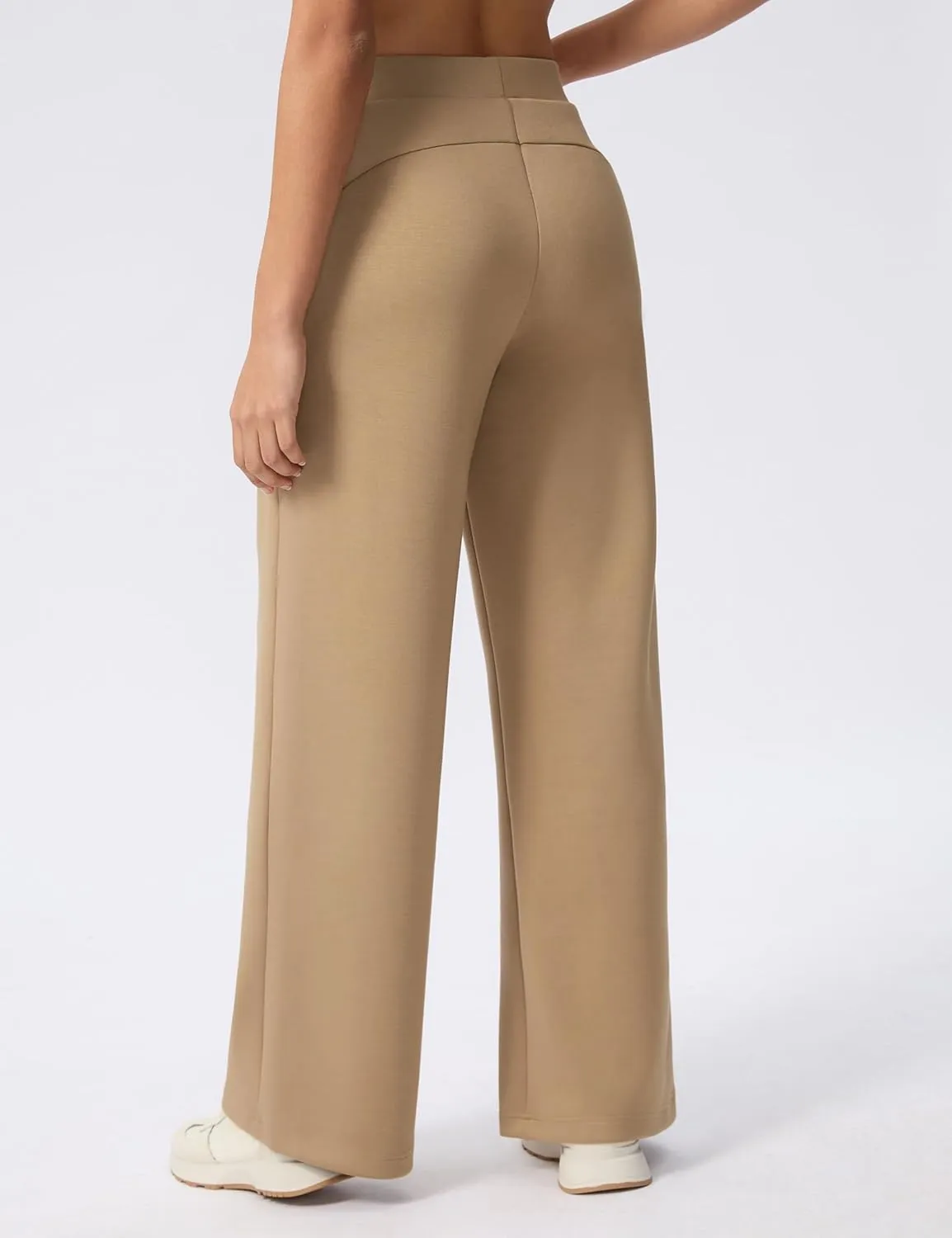 Wide Leg Pants for Women High Waist Relaxed Dress Pants with Pockets 30"
