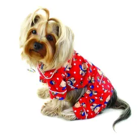 Winter Bear Flannel Dog Pajamas
