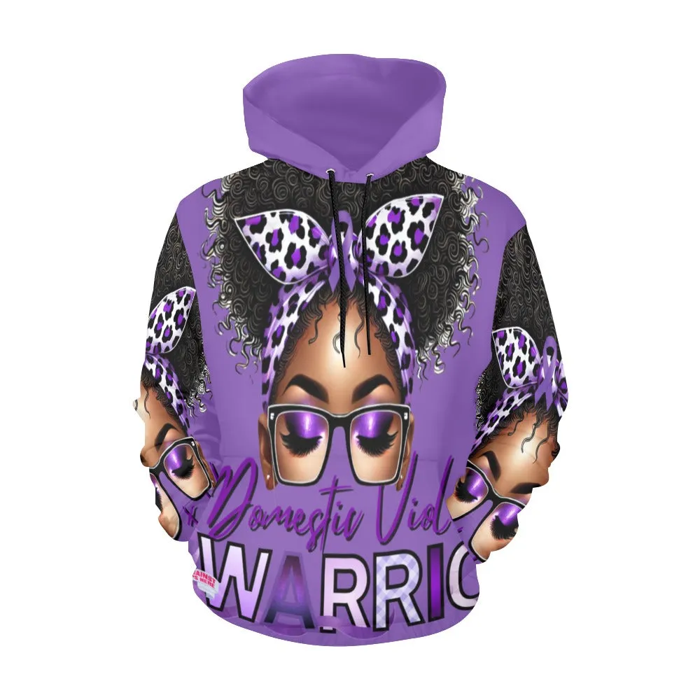 Women's Domestic Violence Awareness Hoodie -Deep Purple