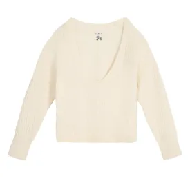 Womens Gabrielle Cableknit Sweater Ivory - AW24