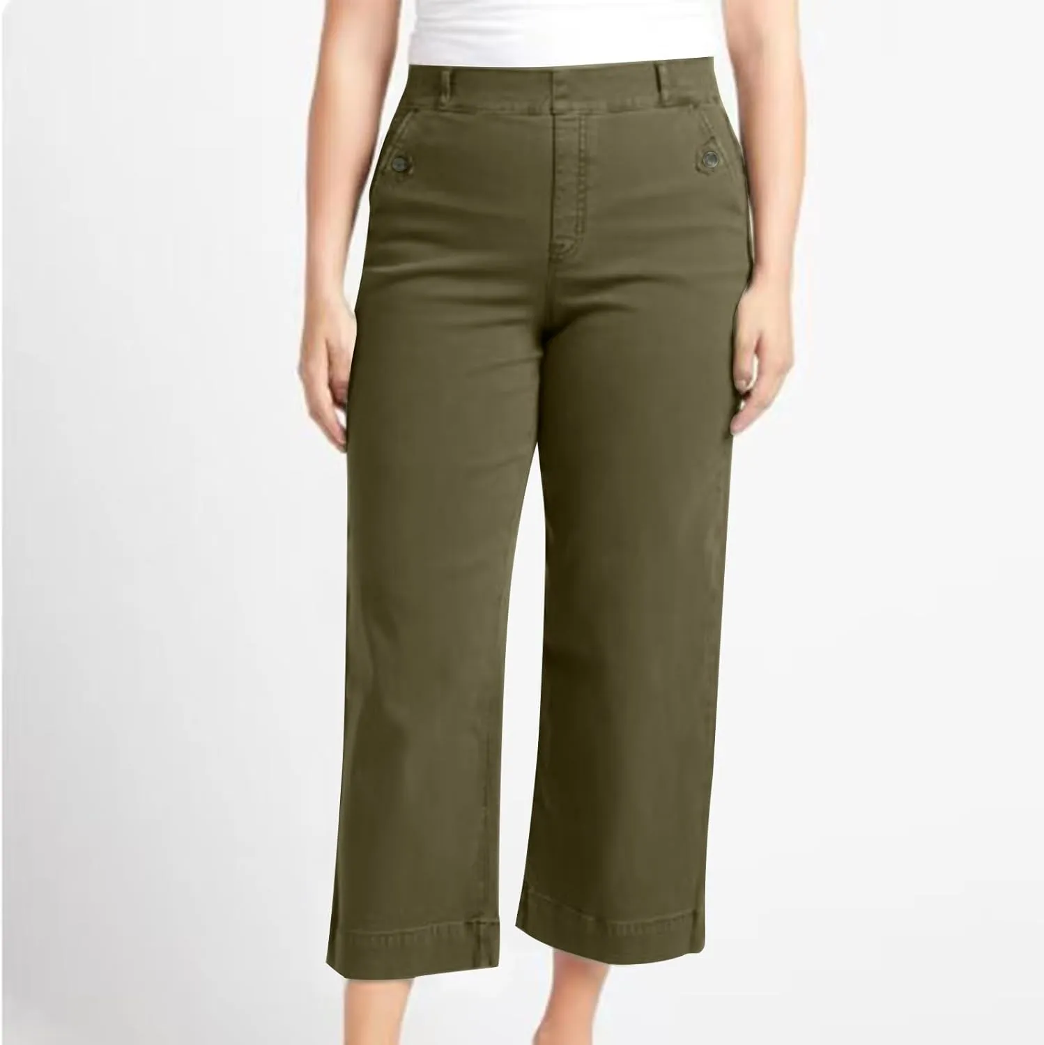 Womens Jeans Mid High Waisted Wide Leg Baggy Raw Hem Jeans Trendy Casual Denim Pants with Pockets Plus Size Trousers