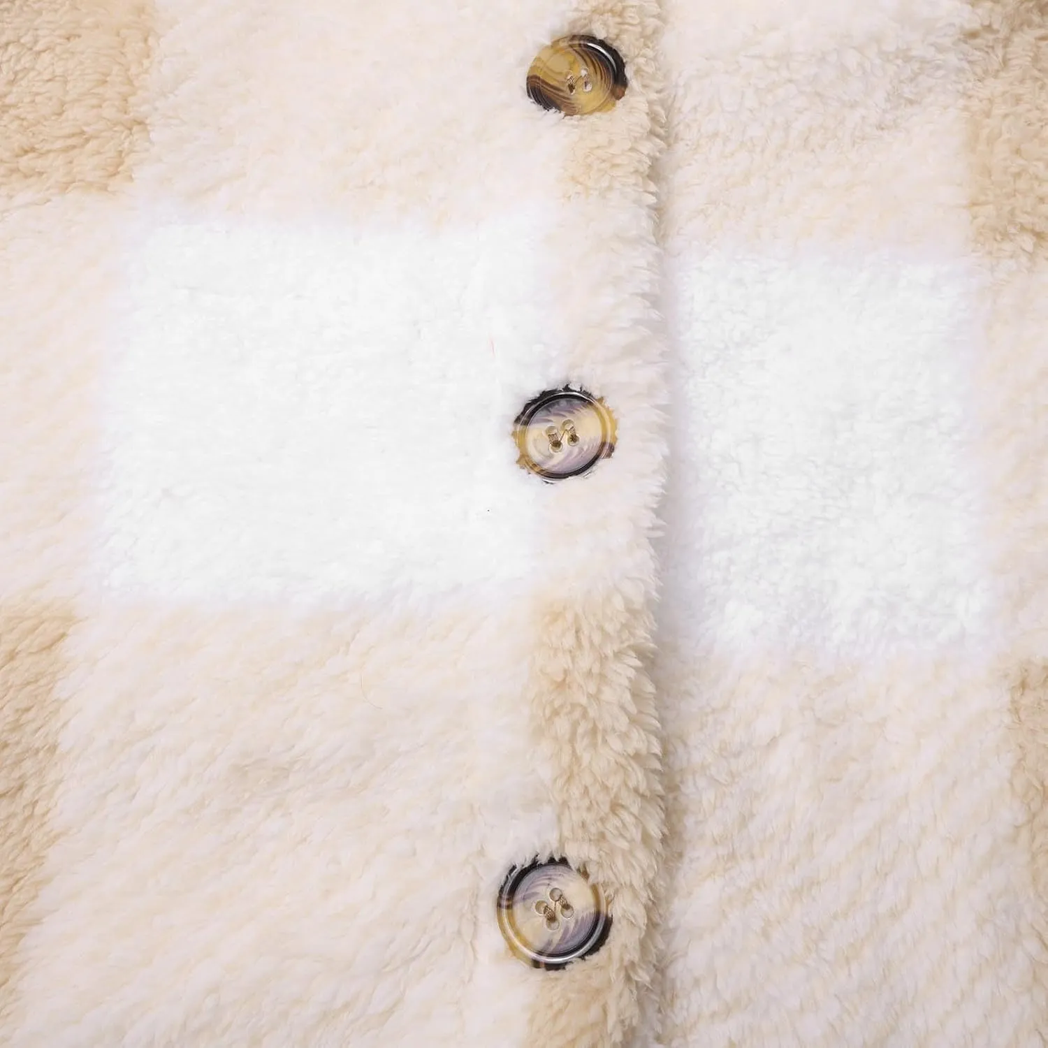 Womens Winter Coats Casual Fuzzy Fleece Shirt Open Front Fall Sherpa Jackets Warm Plaid Cardigans Trendy Outerwear